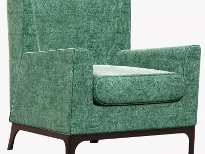 COLE CHAIR BY AMERICAN LEATHER 3D model