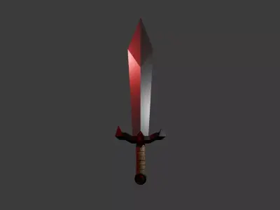 Stylized Fantasy Sword 3D Model 3D model