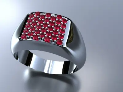 Diamond Mens Ring Size 11 Gold Silver Platinum Luxury Jewelry 3D print model