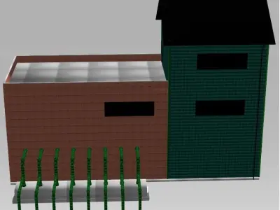 Barracao Industrial 3D model