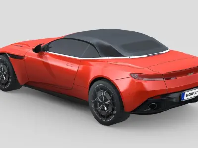 Aston Martin DB11 Volante 2019 Low-poly 3D model