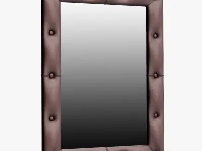 Leather Mirror Small 3D model