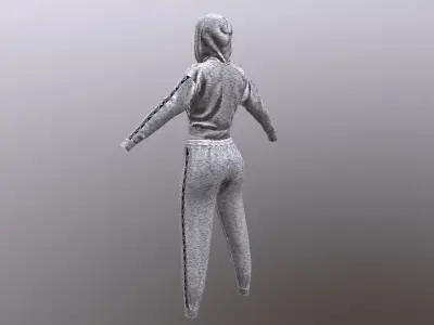 KAPPA WOMEN SPORT SUIT PBR Low-poly 3D model