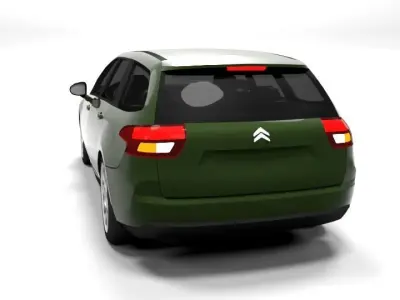 CITROEN C5 VARIANT 2009 LOWPOLY Low-poly 3D model