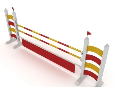 Horse Jumping Obstacles 3D model