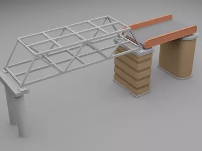 Bridge pack Low-poly 3D model