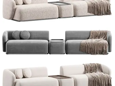 Rene Sofa by Meridiani Set 4 3D model