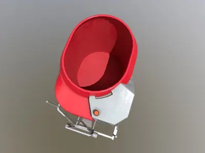 Feeding Robot Low-poly 3D model