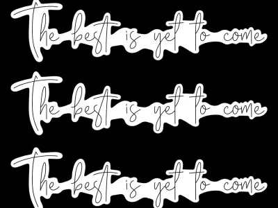 The Best Is Yet To Come Neon Sign 3D model