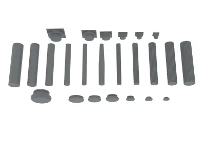 Column-Head-Base 3D model