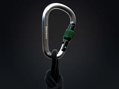 Climbing Carabiner 3D model