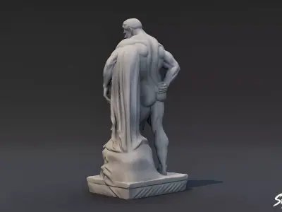 Farnese Hercules Low-poly 3D model