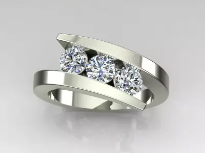 Band Ring 3D print model