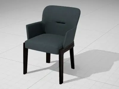 Molteni and C Chelsea Armchair UE4 Low-poly 3D model