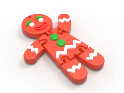 Gingerbread Man 3D print model