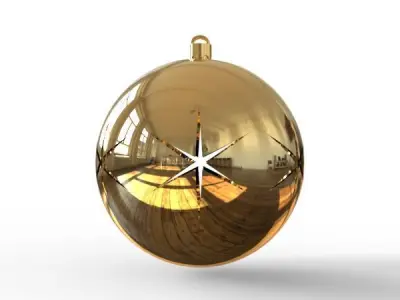 Christmas ball 3D print model