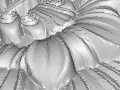 carved frame 3D model 14