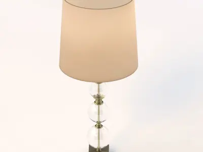 Allan Knight Four Sphere Glass Lamp 3D model