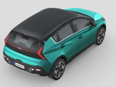 Hyundai Bayon 2022 Low-poly 3D model