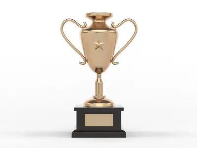 Trophy Cups 3D model 32