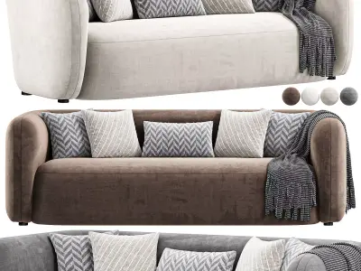 Nara Sofa Gibson Wheat By Highfashionhome 3D model