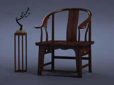 cabinet cabinet wardrobe sofa bed table bookshelve 3D model