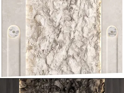 Decorative wall panel N03 3D model