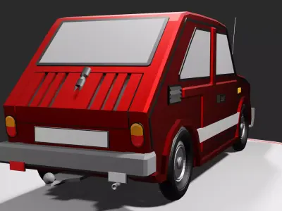 Car 126p Low-poly 3D model