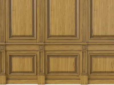Wooden panel 02 05  3D model