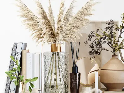 Decorative Set 171 Low-poly 3D model