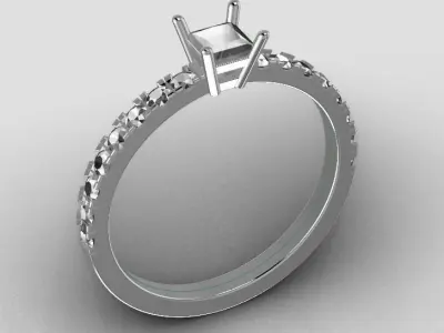Princess ring Free 3D print model