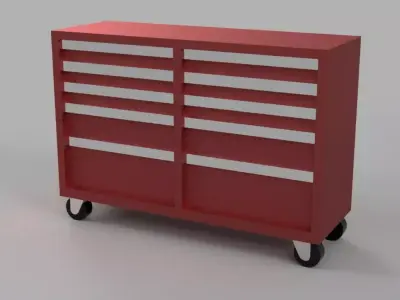 Tool Cabinet - Car Garage scale 1-43 - Diorama Garage - 3d print 3D print model
