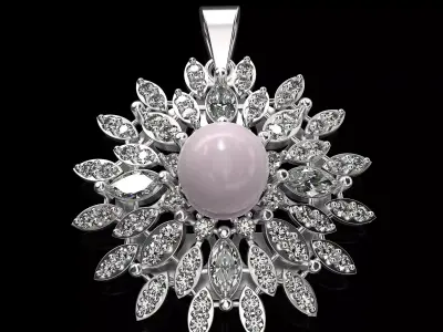  pearl pendant 3D print model