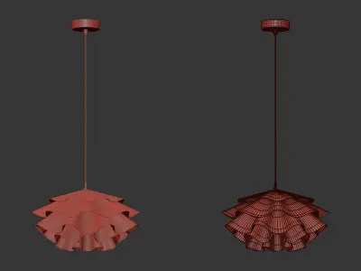 Taya Pendant Light 3D model