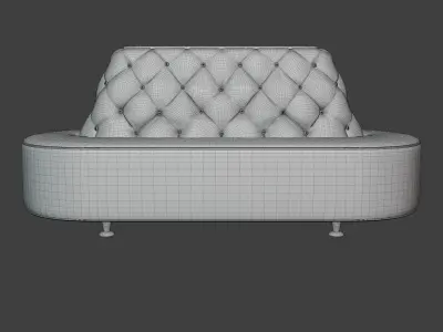 Tufted Sofa 3D model