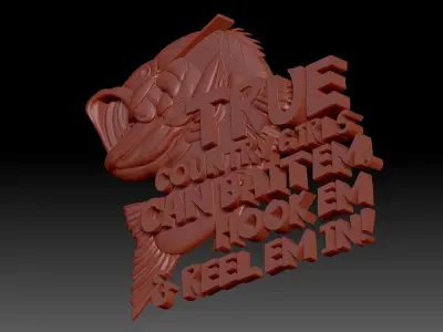 Fishing 3D print model get