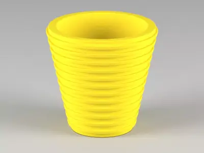 miniature flower pot 04 3D print model