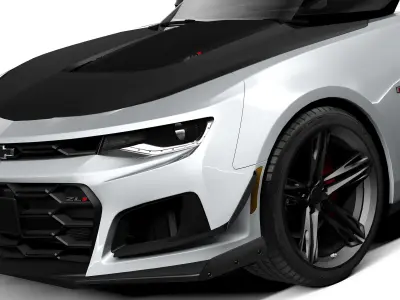 Chevrolet Camaro ZL1 1LE 2018 lowpoly 3D model