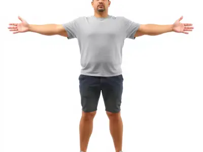 Casual Male Character model pack Low-poly 3D model
