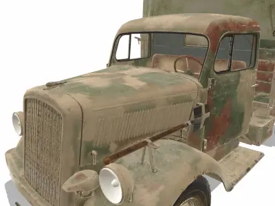 Opel Blitz Low-poly 3D model