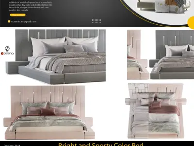 Bed collection vol A  40 BED MODELS 25 models and 15 Blankets 3D model