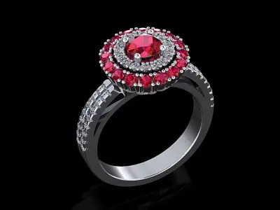 Women Ring 17 3D print model