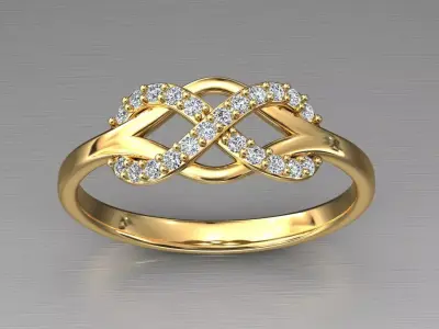 Ring Engagement Infinity 3D print model