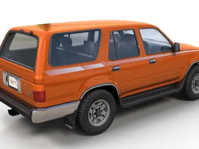 1990 Toyota 4Runner Low-poly 3D model