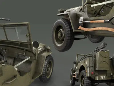 3D Printed Willys Convertible Miniature Car 3D print model