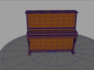 Upright Piano Belarus 3D model