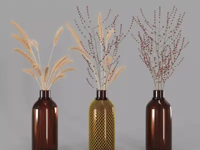 Hemase Collection Bouquet No5 Low-poly 3D model