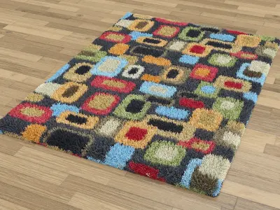 Realistic Rugs 3D model with Low Poly Low-poly 3D model