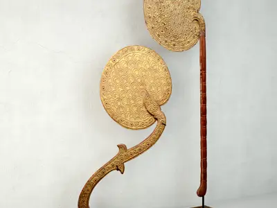 Burmese Fans 3D model