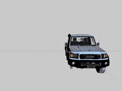 toyota land cruiser pickup 2022 70 3D model